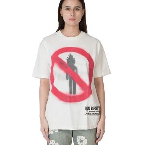 Travis Scott White Red Graphic Tee Short Sleeve